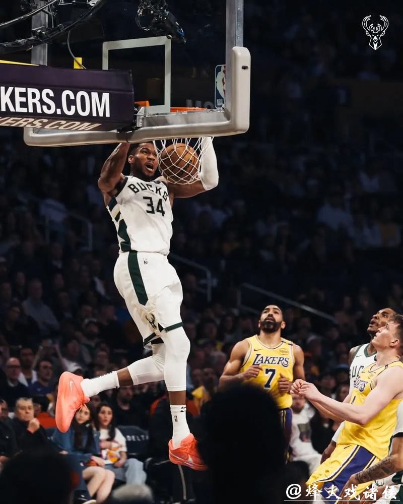 湖人不敌雄鹿字母哥25分 庄神首秀4分后伤退